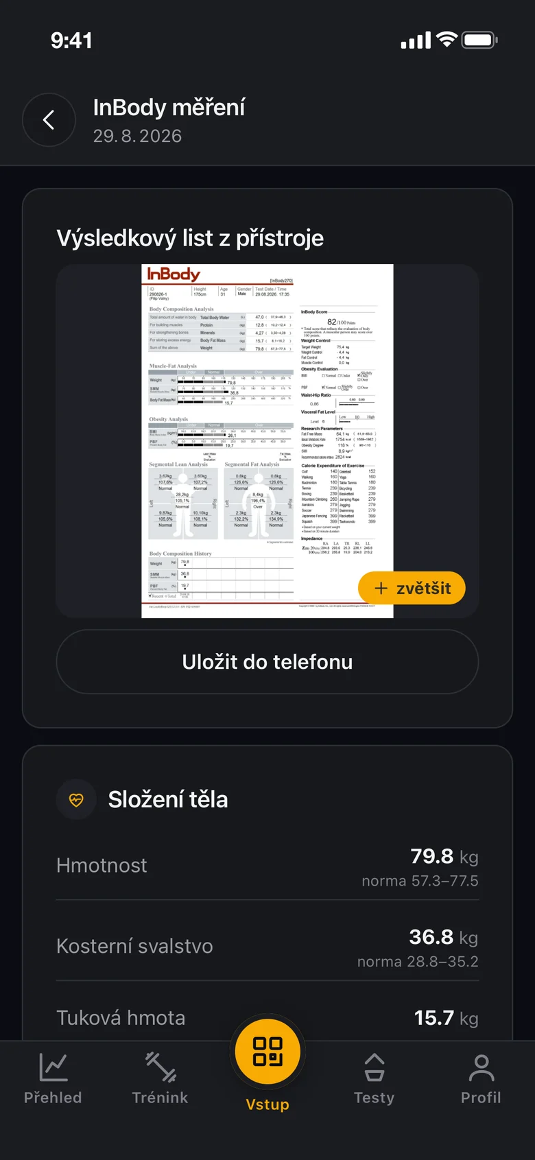 DreamFit — aplikace