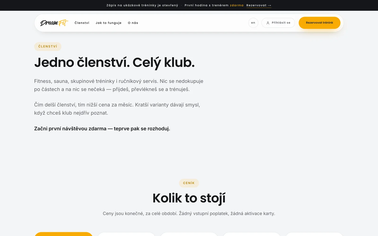 DreamFit — web